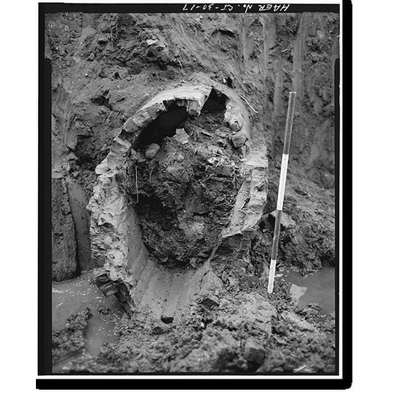 Historic Print, Patch Street Bridge, Spanning Kohanza Brook on Patch Street, Danbury, Fairfield County, CT - 17, 18" x 24"