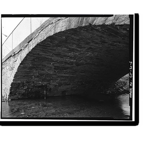 Historic Print, Patch Street Bridge, Spanning Kohanza Brook on Patch Street, Danbury, Fairfield County, CT - 6, 16" x 20"