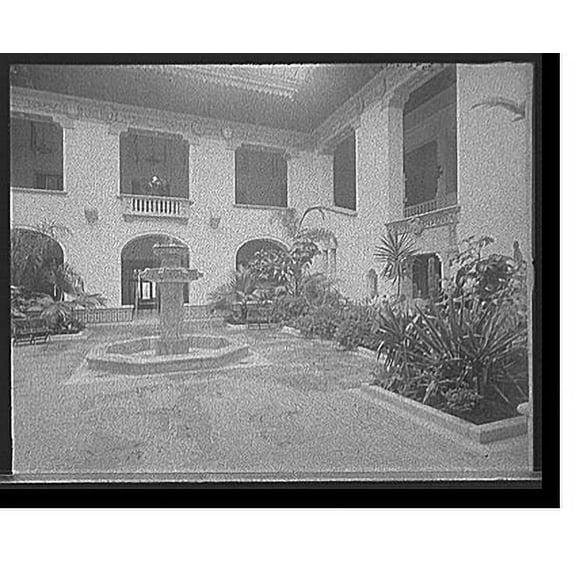 Historic Print, [Patio and central fountain, International Bureau of American Republics (Pan American Union), Washington, D.C.], 16" x 20"