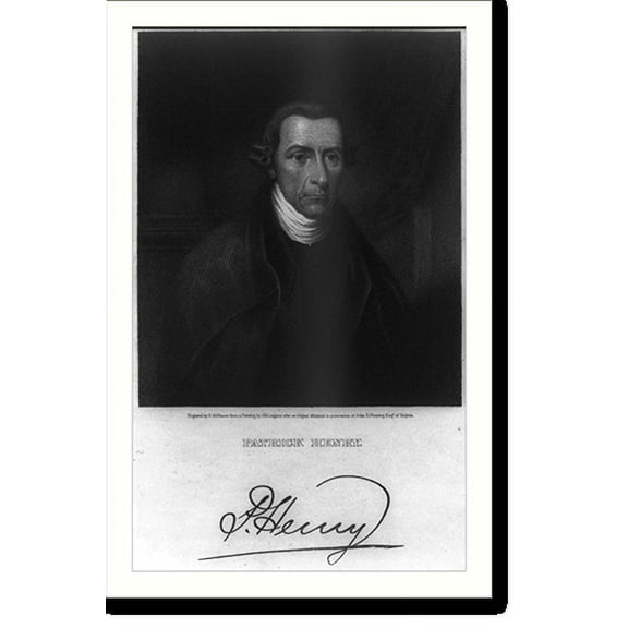 Historic Print, Patrick Henry, 18" x 24"