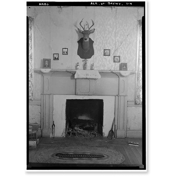 Historic Print, Patton-Scales House, State Route 28, Brewersville, Sumter County, AL - 4, 16" x 20"