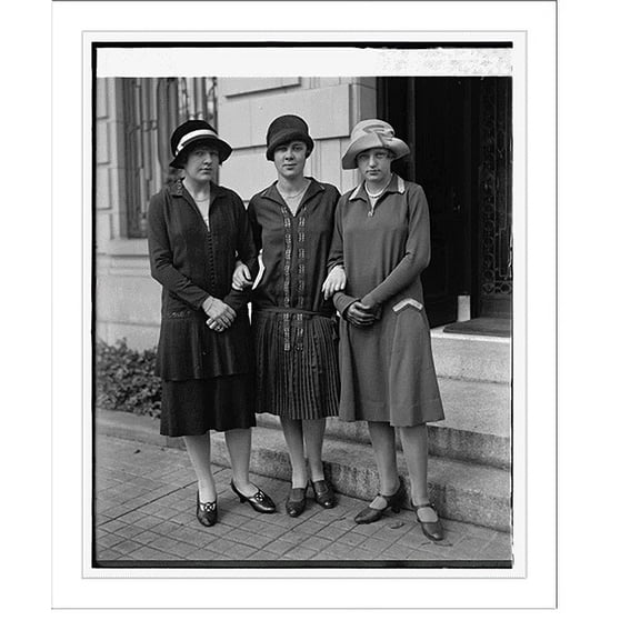 Historic Print, Pauline Bostrom, Ingrid Hammardberg & Ellis Bostrom, 10/14/26, 18" x 24"