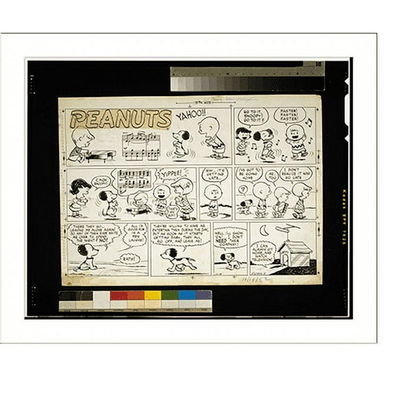 Historic Print, Peanuts. Yahoo!!".Schulz.", 18" x 24"