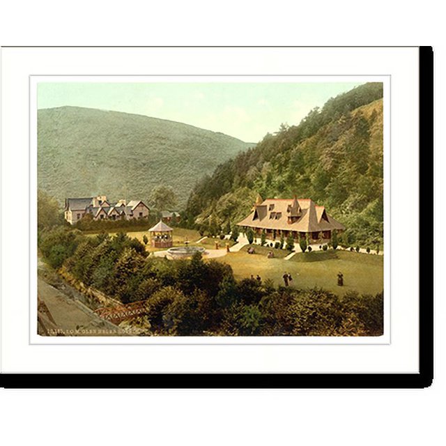 Historic Print, Peel Glen Helen and Pleasure Ground Isle of Man England