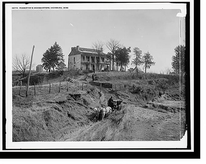 Historic Print, Pemberton's Headquarters, Vicksburg, Miss., 16" x 20