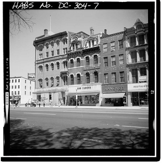 Historic Print, Pennsylvania Avenue Northwest, 900 Block, Washington, District of Columbia, DC - 7, 18" x 24"