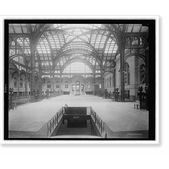 Historic Print, [Pennsylvania station, main concourse, New York], 16" x 20"