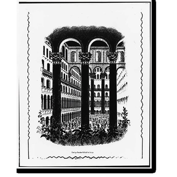 Historic Print, Pension Building, 440 G Street Northwest, Washington, District of Columbia, DC - 25, 16" x 20"
