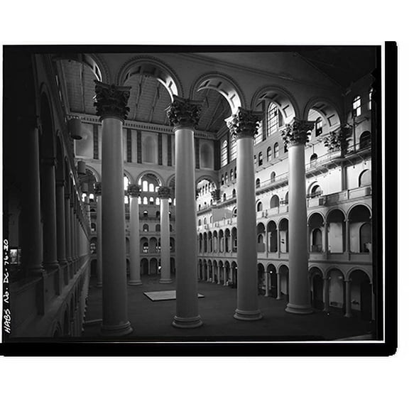 Historic Print, Pension Building, 440 G Street Northwest, Washington, District of Columbia, DC - 30, 18" x 24"