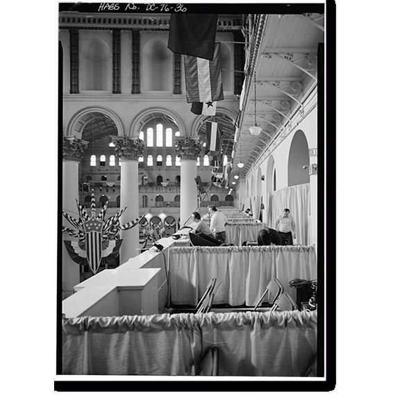 Historic Print, Pension Building, 440 G Street Northwest, Washington, District of Columbia, DC - 36, 18" x 24"