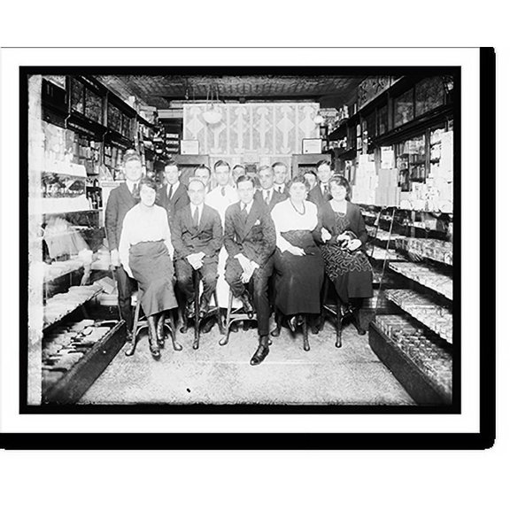 Historic Print, Peoples Drug Store, group, 11th & G, [Washington, D.C.], 18" x 24"