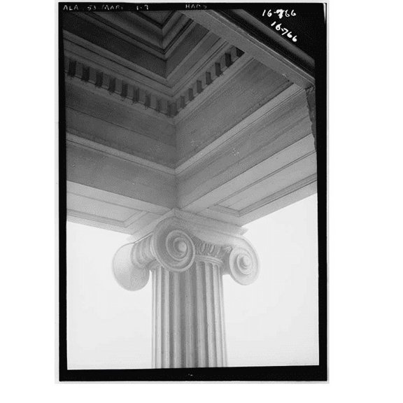 Historic Print, Perry County Court House, Square bounded by State Highway 5, Main Street, Gr, Marion, Perry County, AL - 7, 16" x 20"