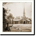 Historic Print, Petersburg Virginia. Church built by 50th New York