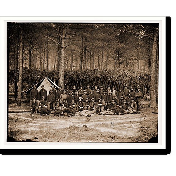 Historic Print, Petersburg Virginia. Company A U.S. Battalion Engineer, 16" x 20"