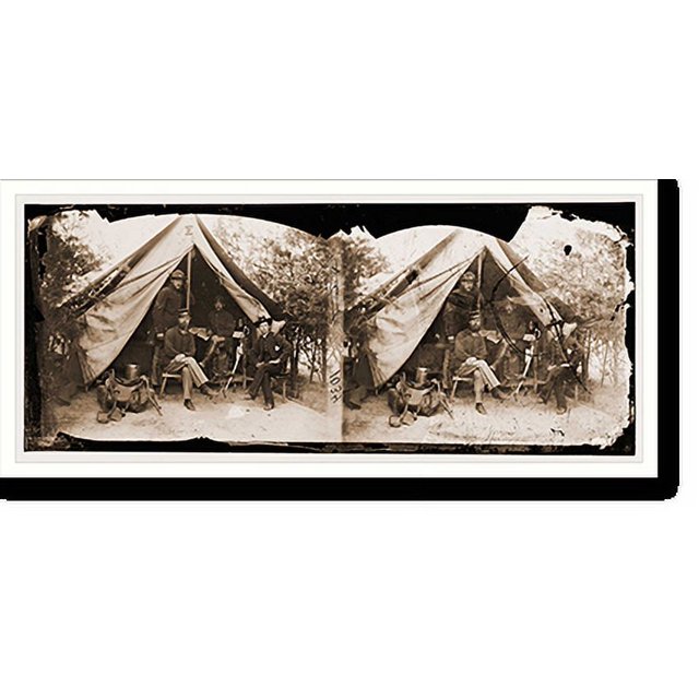 Historic Print, Petersburg Virginia?. Officer and men of Company E 1st