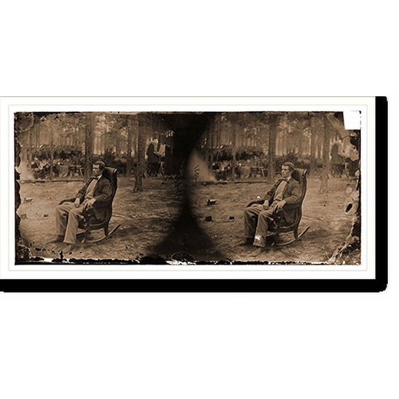 Historic Print, Petersburg Virginia (vicinity). Military telegraph operator headquarters Army of th - 2, 18" x 24"