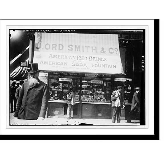 Historic Print, Pharmacy, St. scene, 16" x 20"