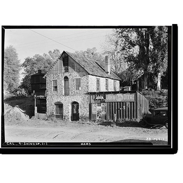 Historic Print, Phelps Store, U.S. Highway 50, Shingle Springs, El