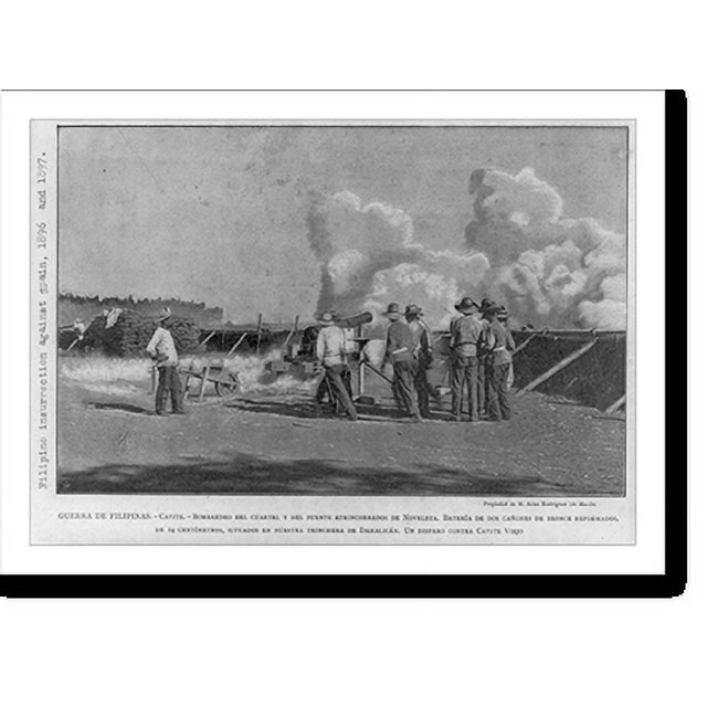Historic Print, [Philippine insurgents operating field artillery