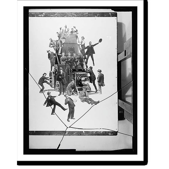 Historic Print, [Photographers and other persons on camera], 16" x 20"