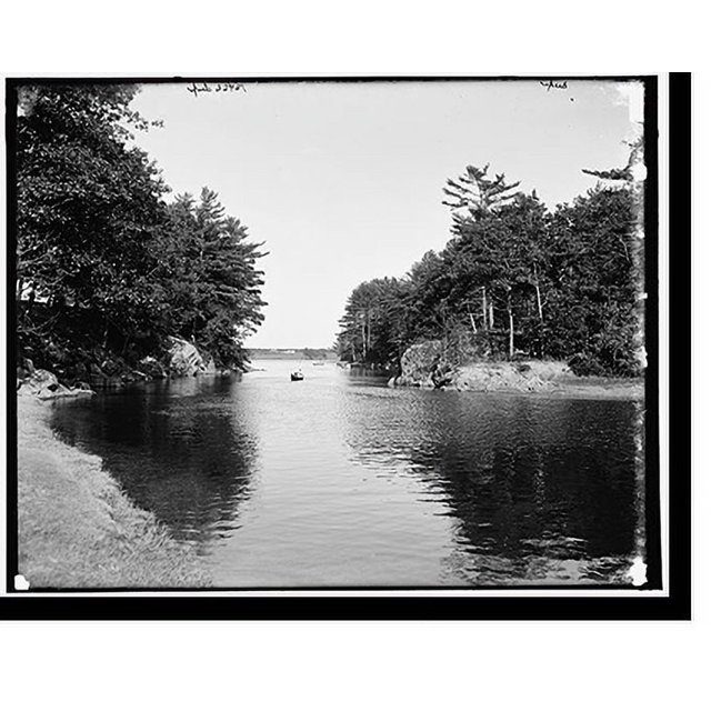 Historic Print, Picnic rocks, Kennebunk River, Kennebunkport, Maine 2