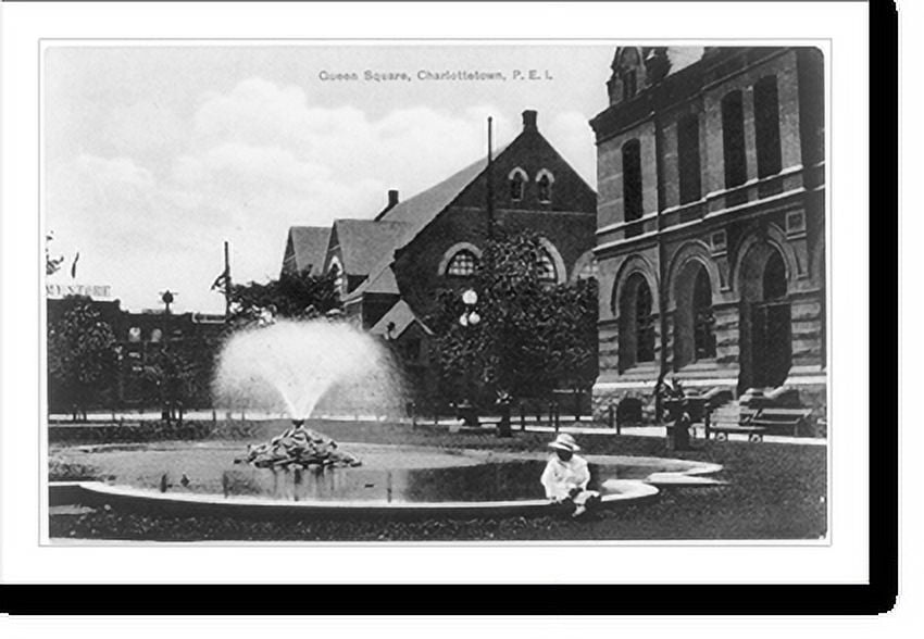 Historic Print, [Picture postcard view of Queen Square, Charlottetown