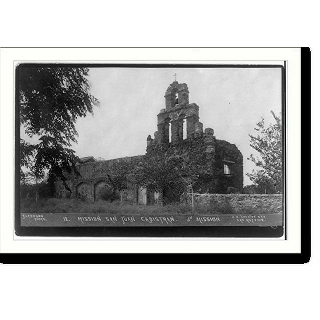 Historic Print, [Picturesque San Antonio" Texas, ca. 1890 Mission