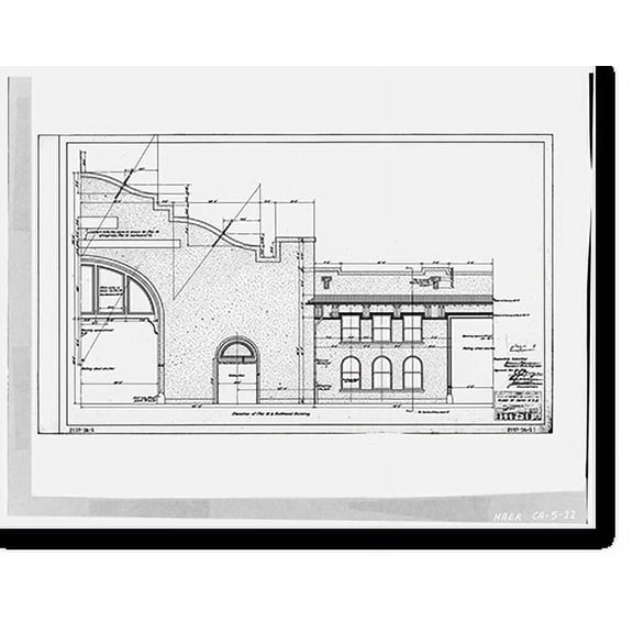 Historic Print, Pier 16 & Bulkhead Building, Howard Street, San Francisco, San Francisco County, CA - 22, 16" x 20"