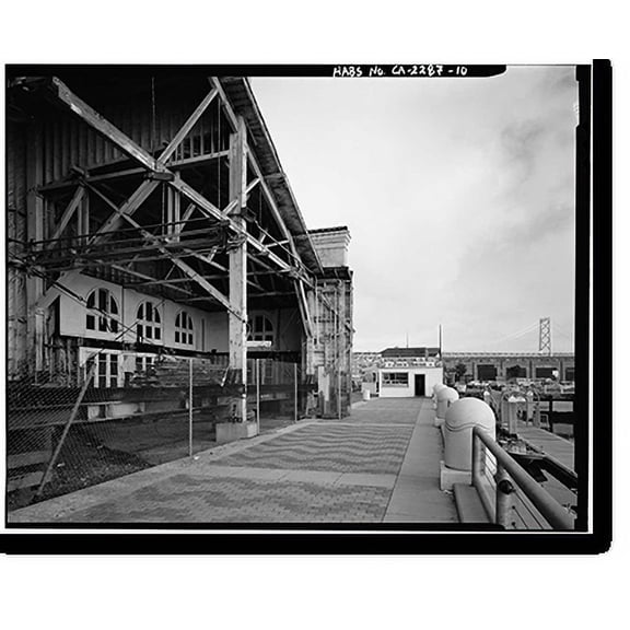 Historic Print, Pier 42 Bulkhead Building, Pier 42, Embarcadero, San Francisco, San Francisco County, CA - 10, 16" x 20"