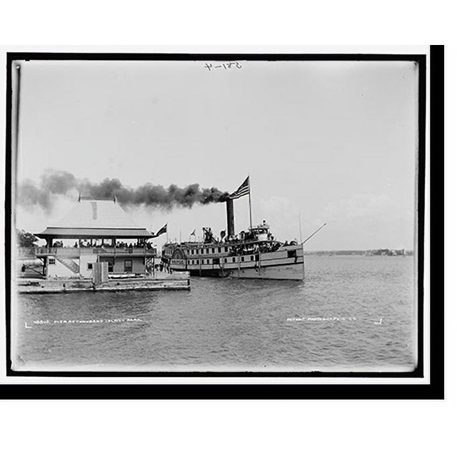 Historic Print, Pier at Thousand Island Park, 16" x 20"
