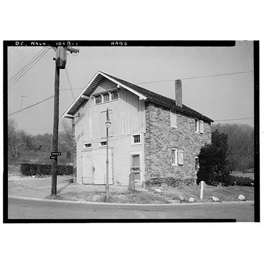 Historic Print, Pierce Mill, Tilden Street & Beach Drive Northwest, Washington, District of Columbia, DC - 20, 18" x 24"