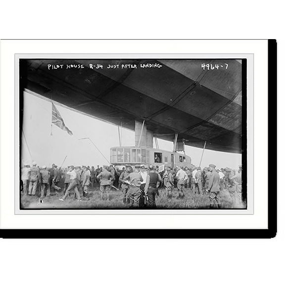 Historic Print, Pilot House R-34 . just after landing, 16" x 20"