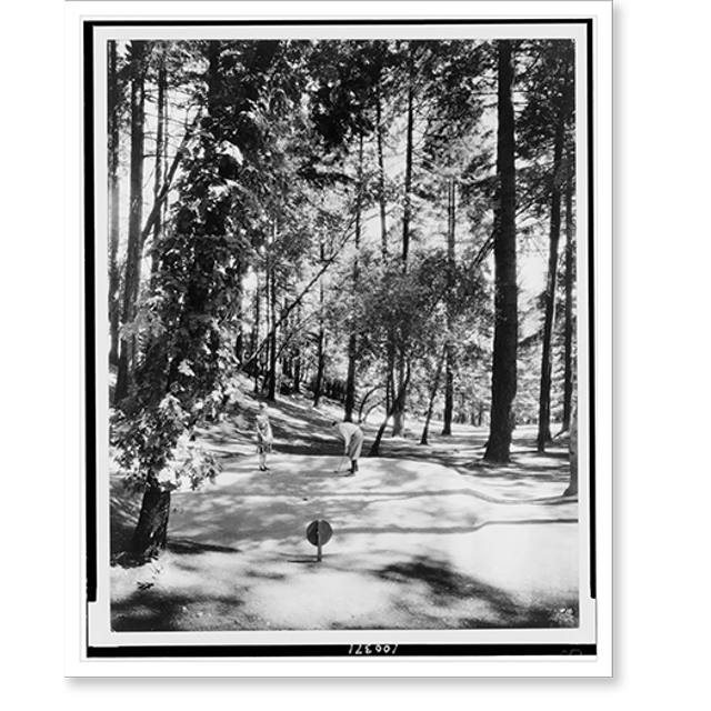 Historic Print, Pitch and putt golf, Lohoya Lodge, Napa Valley, Calif