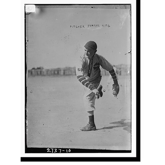 Historic Print, Pitcher Johnny King, Denver, 16" x 20"