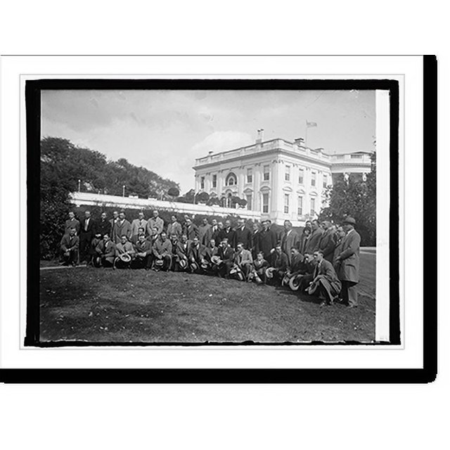 Historic Print, Pittsburgh baseball team with Coolidge, 10/10/25, 16" x