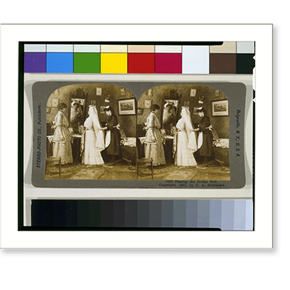 Historic Print, Placing the bridal veil, 18" x 24"