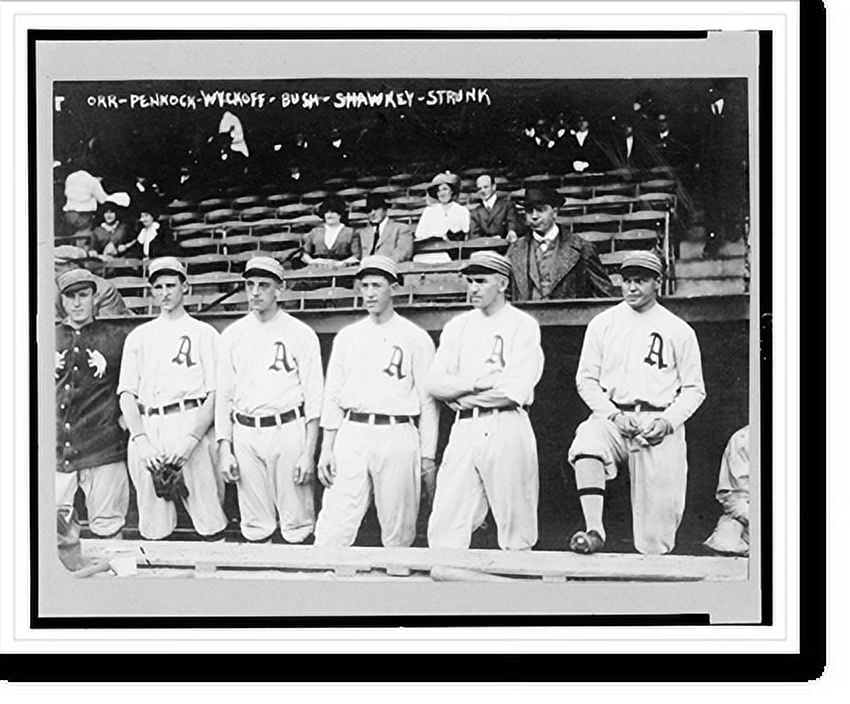 Historic Print, [Players for the Philadelphia Athletics from left to ...