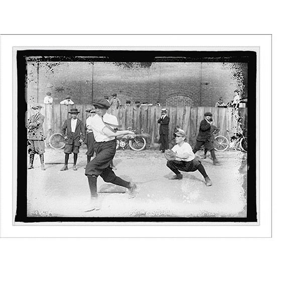 Historic Print, Playground, baseball, Madison School baseball, 5/20/1914, 18" x 24"