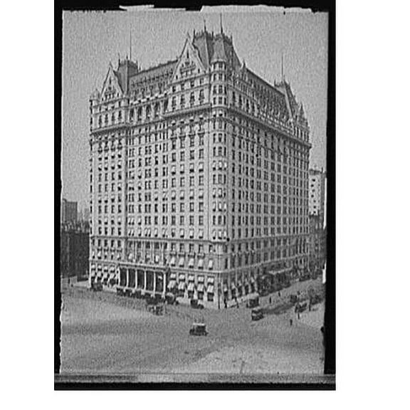 Historic Print, [Plaza Hotel, Fifth Avenue at Fifty-ninth Street, New York, N.Y.], 18" x 24"