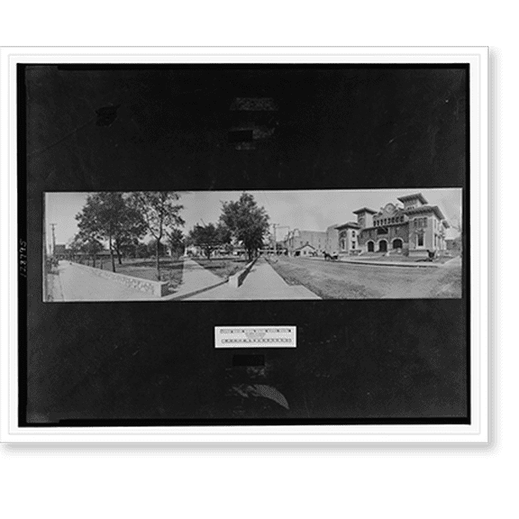 Historic Print, Plaza and City Park, Pensacola, Fla., 16" x 20"