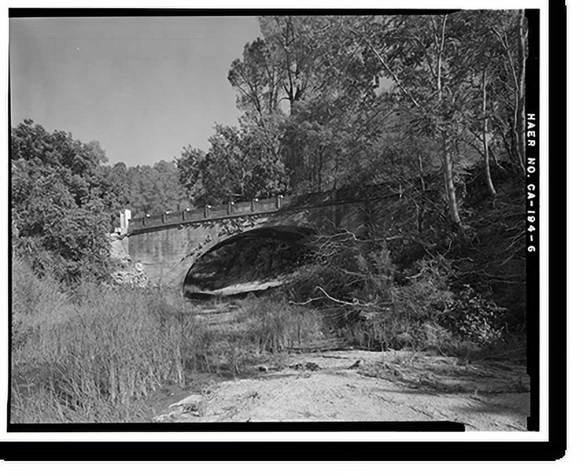 Historic Print, Pleasants Valley Road Bridge, Spanning Pleasants Creek