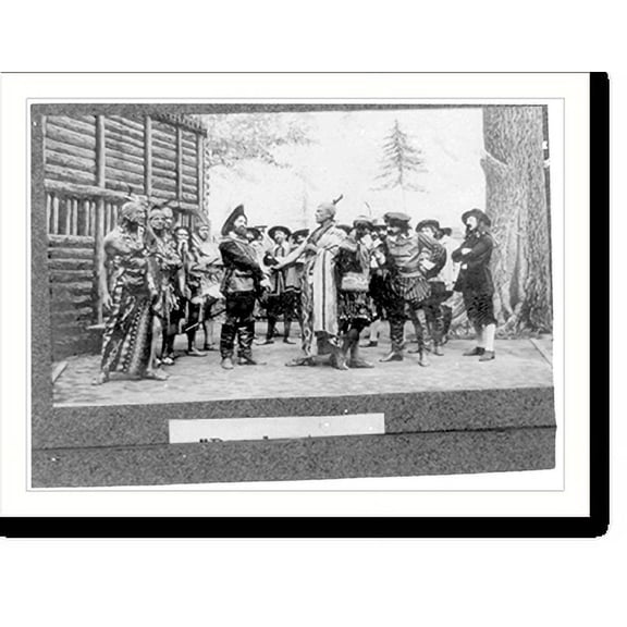 Historic Print, Pocahontas - four scenes from the motion picture - 4, 18" x 24"