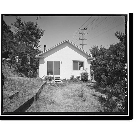 Historic Print, Point Richmond Historic District, 425 Hillside Street (House), Richmond, Contra Costa County, CA, 18" x 24"