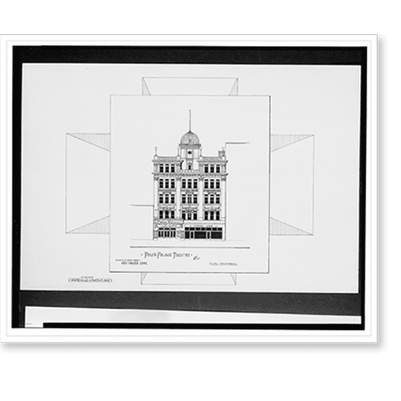 Historic Print, [Poli's Palace Theatre (New Poli's Theatre), Church St. near George St., New Haven, Connecticut].AFD 1920., 18" x 24"