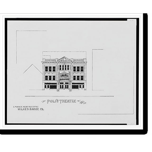 Historic Print, [Poli's Theatre, South Main St. near post office
