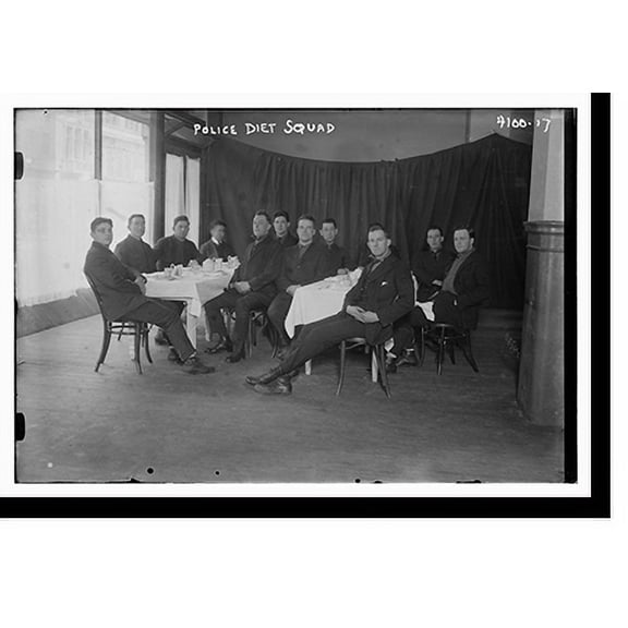 Historic Print, Police Diet Squad, 16" x 20"