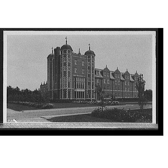 Historic Print, Pomeroy Hall, Wellesley College, 18" x 24"