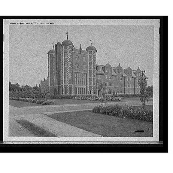 Historic Print, Pomeroy Hall, Wellesley College, Mass., 16" x 20"