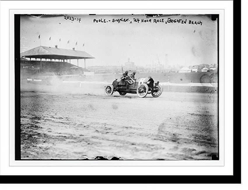 Historic Print, Poole Simplex, 24 hour race, Brighton Beach, 16" x 20