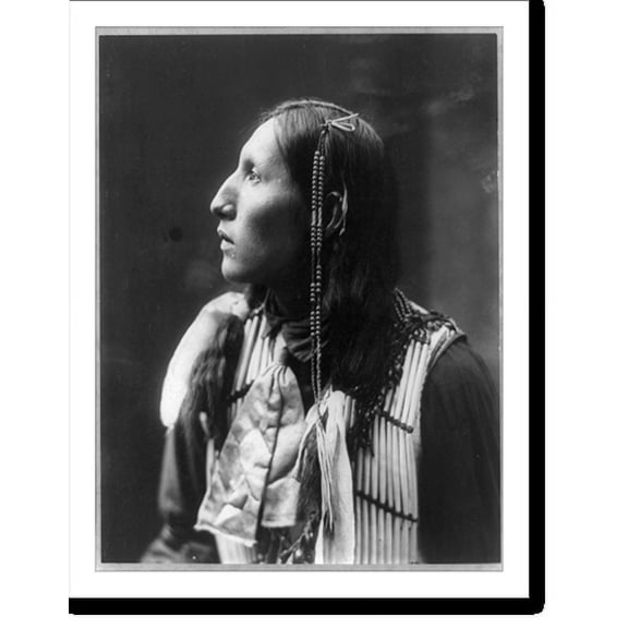 Historic Print, [Poor Elk, half-length portrait, facing left], 16" x 20"